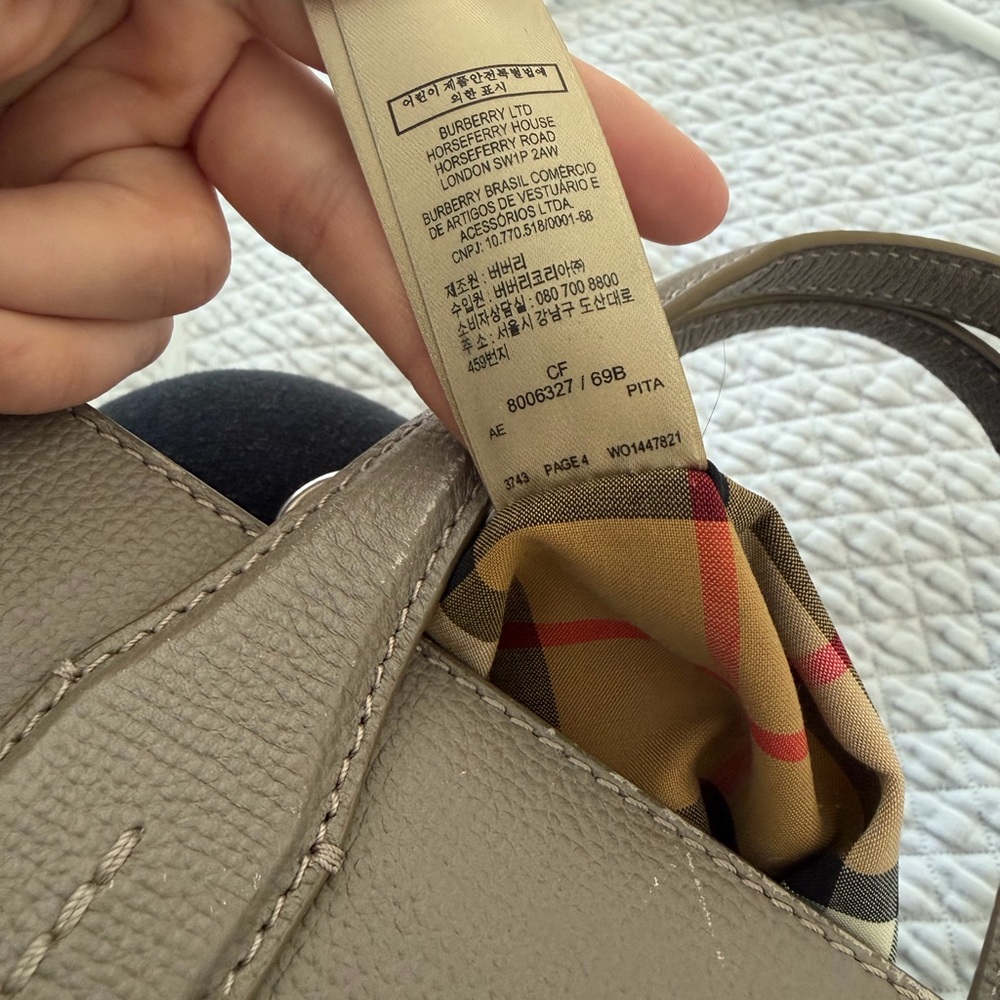 Burberry Brown Leather Tote - Picture 8 of 10